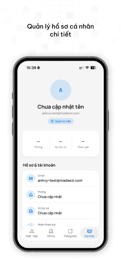 Dador Profile Management Screen